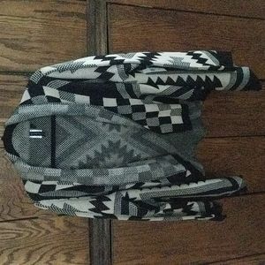 Aztec Open Cardigan Sweater